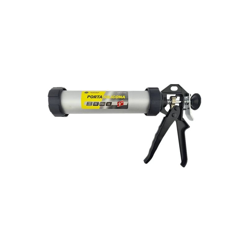 GENERICO - Pistola Calafatera Aluminio Para Pate Silicona 9 PuLG Crow
