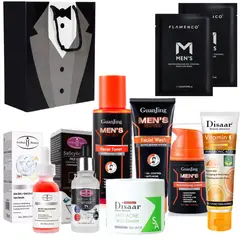 FLAMENCO - Set Cuidado Facial Para Hombre Tonico Serum Crema Anti Acné