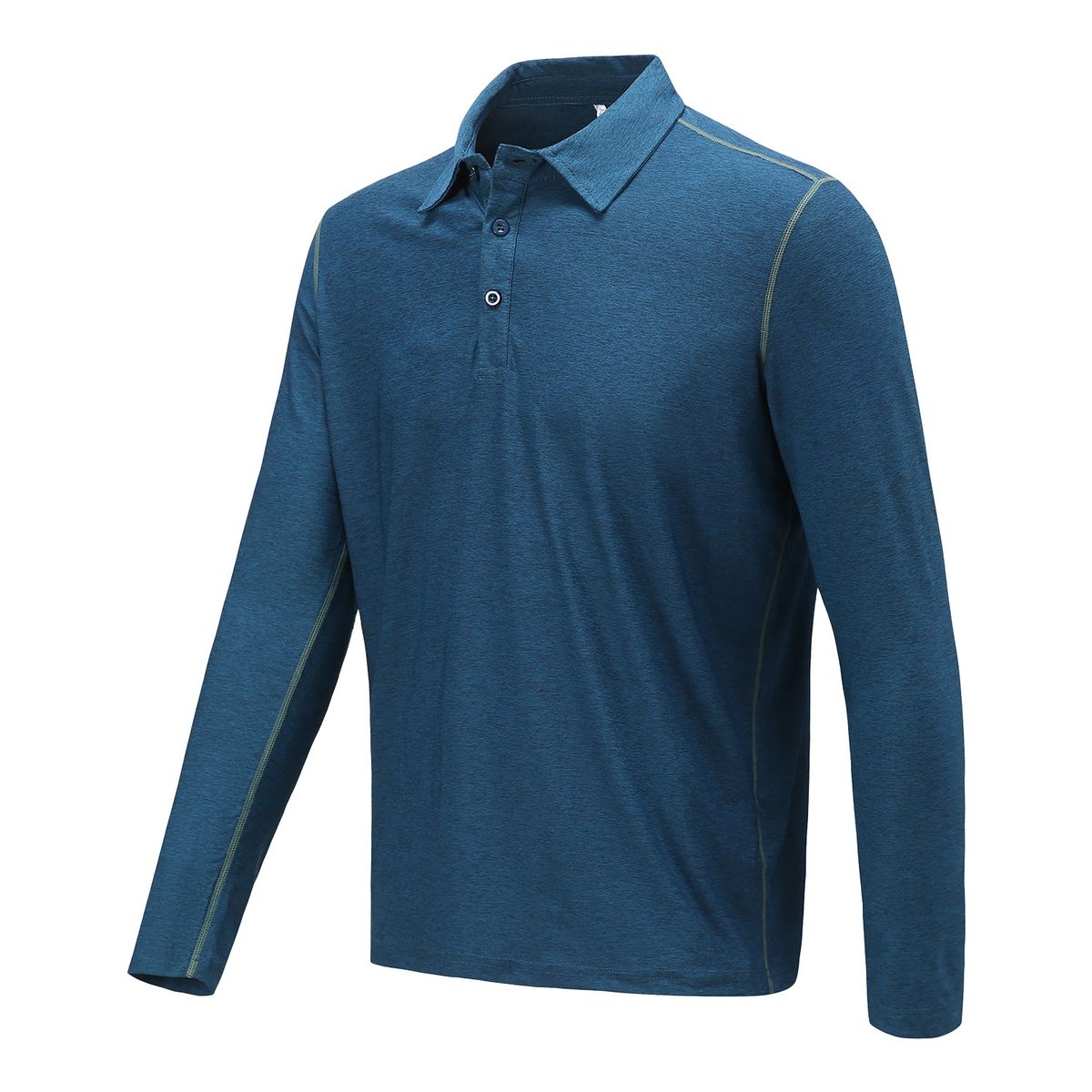 ANDESLAND OUTDOOR APPAREL - Polera Dryfit Con Cuello Manga Larga Verde Hombre