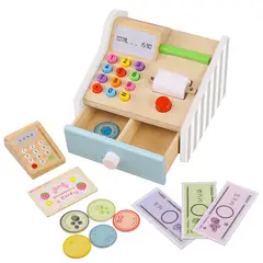 GENERICO - Caja registradora de madera juguete didáctico montessori