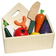 GENERICO - Frutas de madera didácticos con imán W10B123