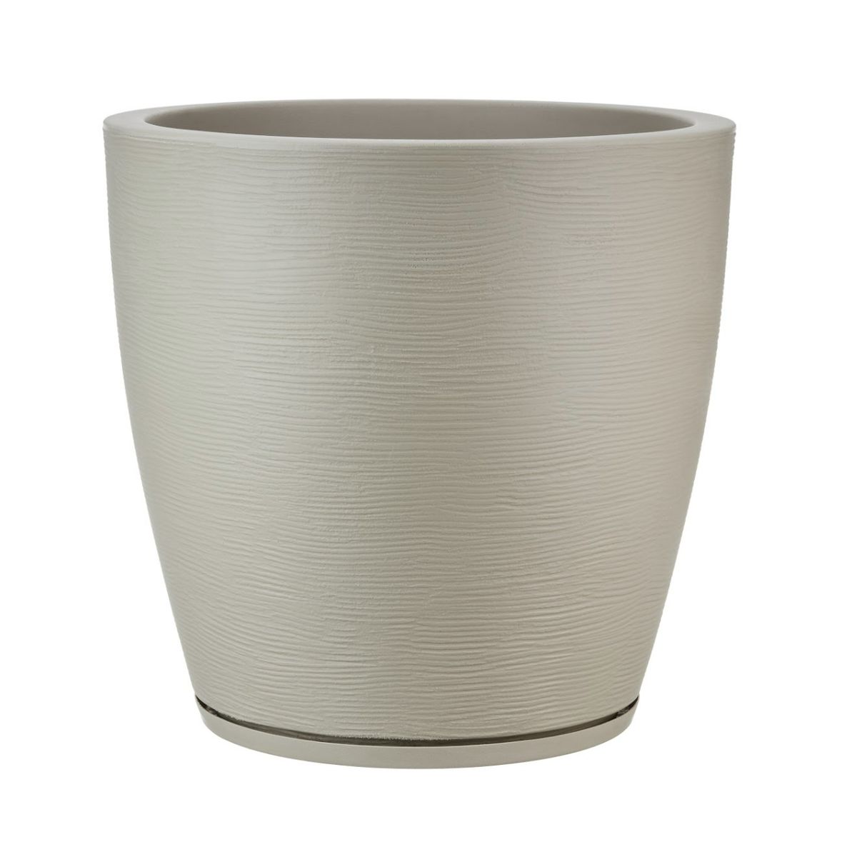 FLORIDIS - MACETERO FLORIDIS BEIGE AMSTERDAM 45CM ALTO CON PLATO