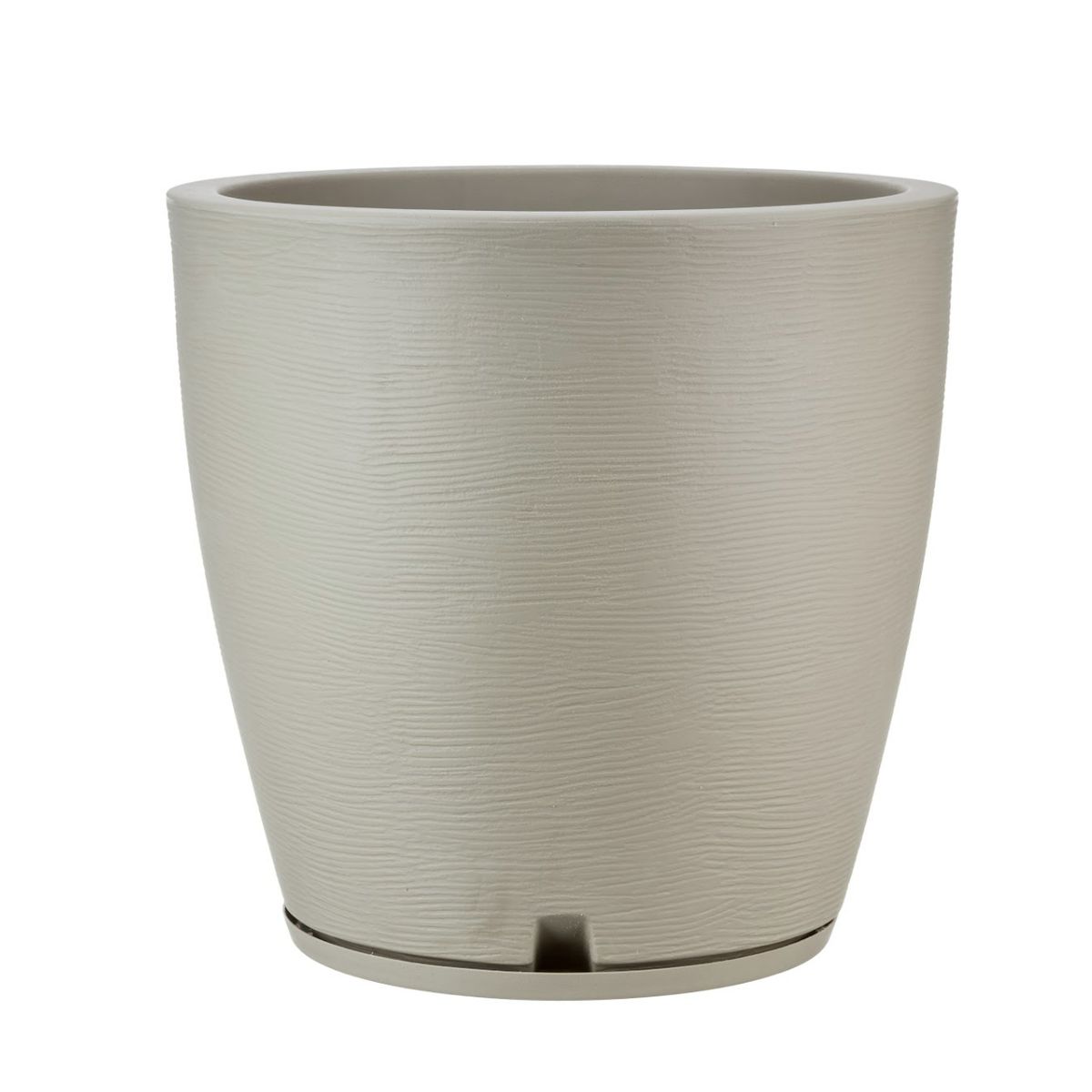 FLORIDIS - MACETERO FLORIDIS BEIGE AMSTERDAM 45CM ALTO CON PLATO