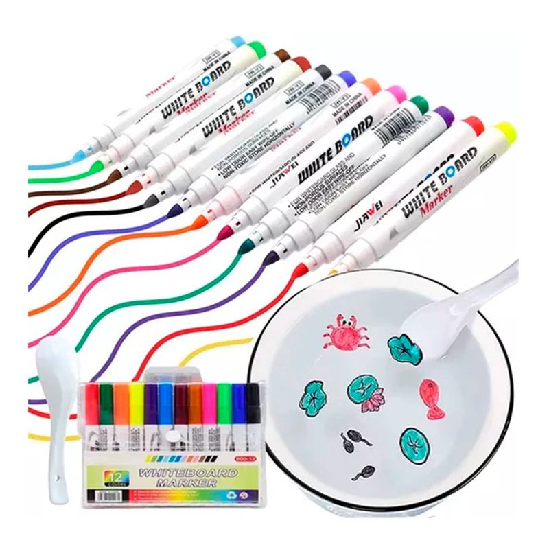 GENERICO - Set 12 Pluma Mágica De Tinta Flotante