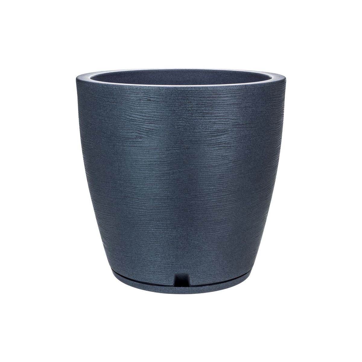 FLORIDIS - MACETERO FLORIDIS GRAFITO AMSTERDAM 45CM ALTO CON PLATO