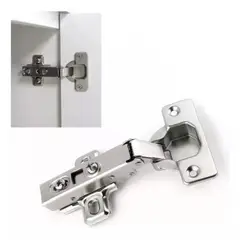 LISM - Set 2 Bisagras Rectas Cierre Suave 26 Mm Reten Mueble Pernos BIR35U