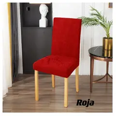 GENERICO - Fundas para silla de comedor diseño hojas 6 unidades