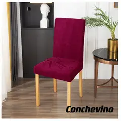 GENERICO - Fundas para silla de comedor diseño hojas 6 unidades