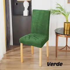 GENERICO - Fundas para silla de comedor diseño hojas 6 unidades