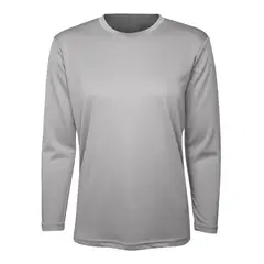 ANDESLAND OUTDOOR APPAREL - Polera Poliéster Manga Larga Otocyon Essential Gris Unisex.-