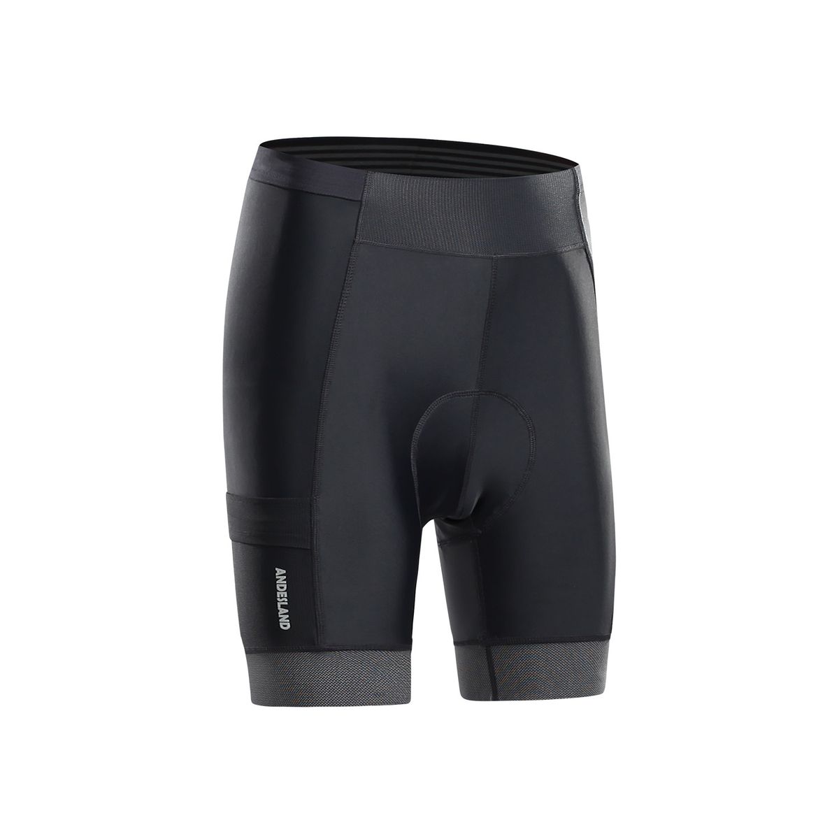 ANDESLAND OUTDOOR APPAREL - Calza Cycling Acolchado Dryup Corsac Negra Mujer