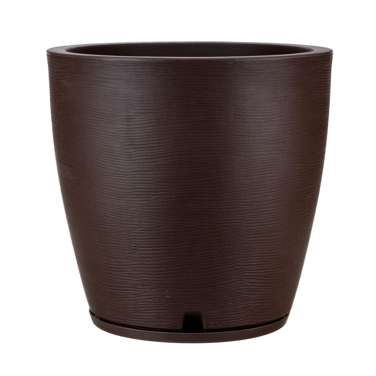 FLORIDIS - MACETERO FLORIDIS MARRON AMSTERDAM 45CM ALTO CON PLATO