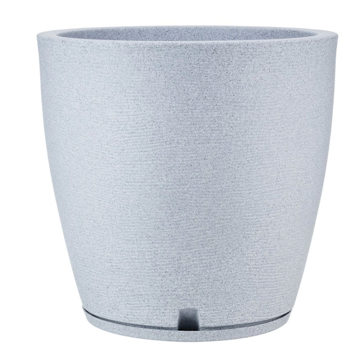 FLORIDIS - MACETERO FLORIDIS GRIS CLARO AMSTERDAM 45CM ALTO CON PLATO