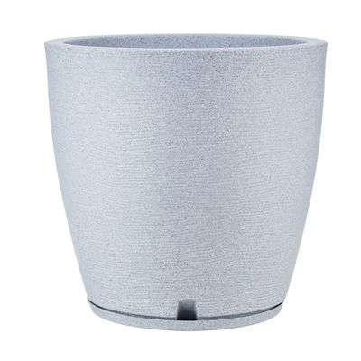 Imagen 2 del producto MACETERO GRIS CLARO AMSTERDAM 45CM ALTO CON PLATO