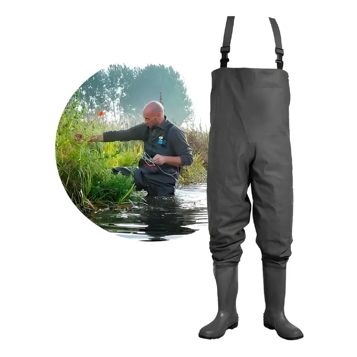 U BUY - Waders Pesca Botas Para La Pesca Trajes Pesca Wader De Pesca 45 yardas