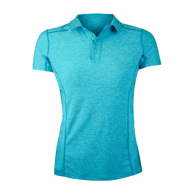 ANDESLAND OUTDOOR APPAREL - Polera Dry Fit Manga Corta Con Cuello Pale Pro Calipso Mujer.-