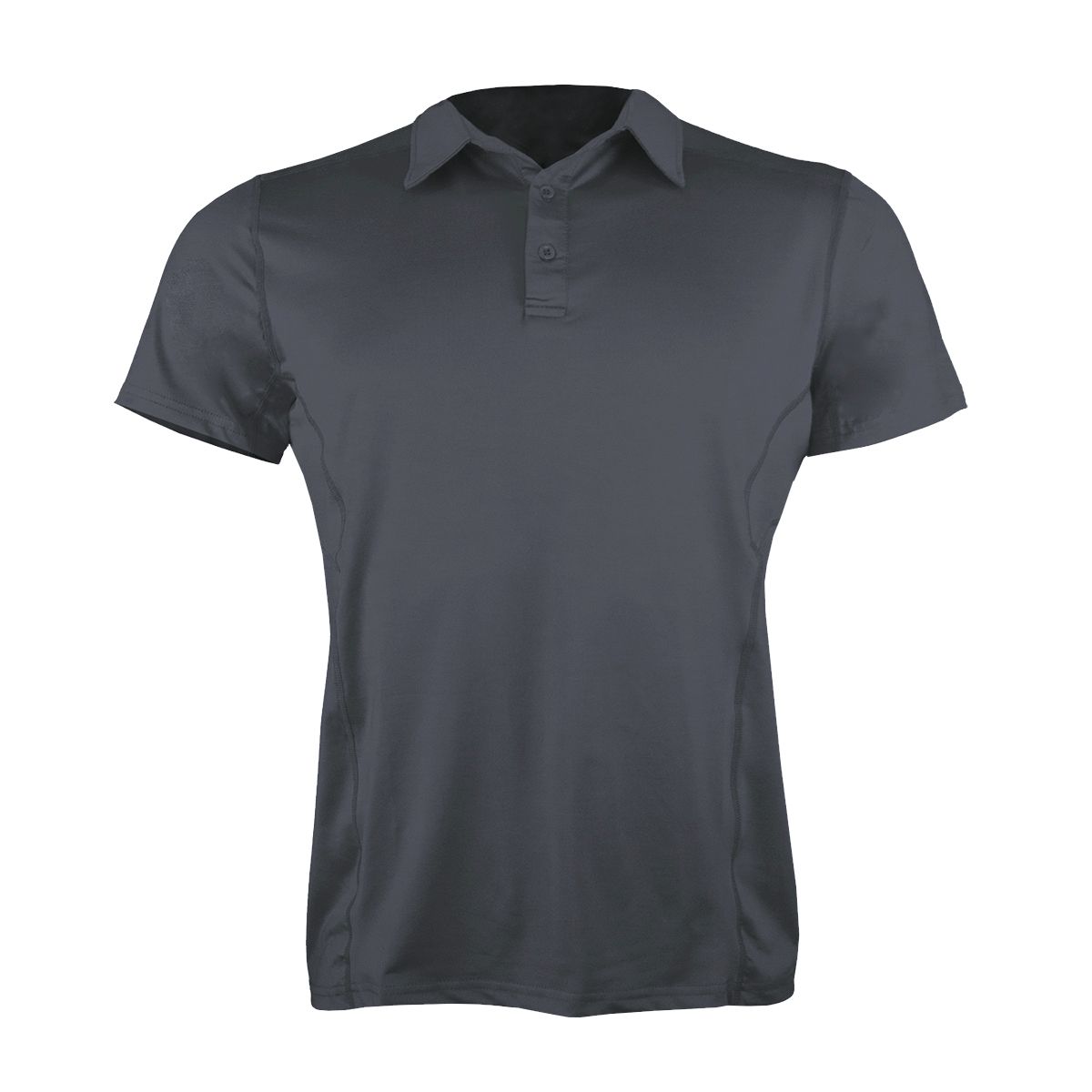 ANDESLAND OUTDOOR APPAREL - Polera Dry Fit Manga Corta Con Cuello Pale Essential Grafito Hombre