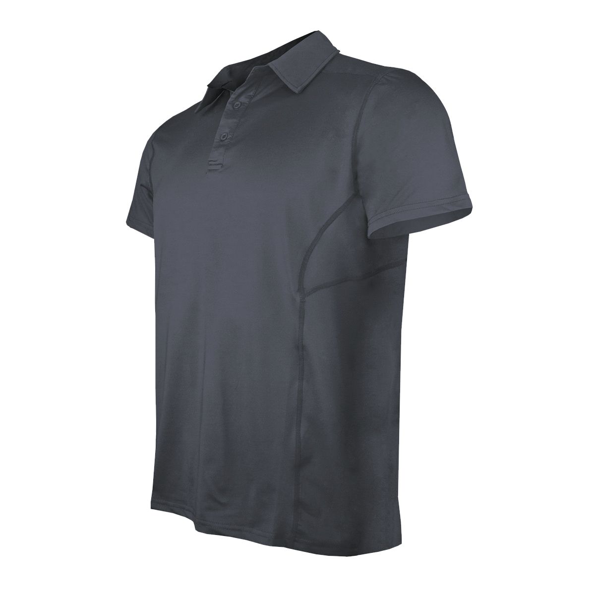 ANDESLAND OUTDOOR APPAREL - Polera Dry Fit Manga Corta Con Cuello Pale Essential Grafito Hombre