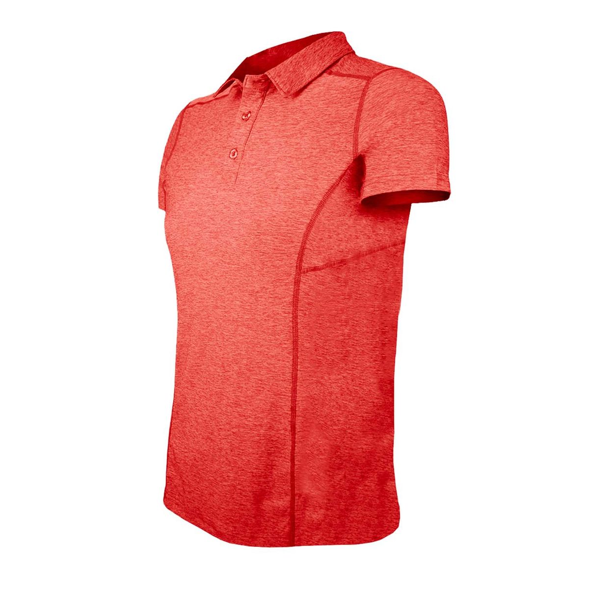 ANDESLAND OUTDOOR APPAREL - Polera Dry Fit Manga Corta Con Cuello Pale Pro Roja Mujer