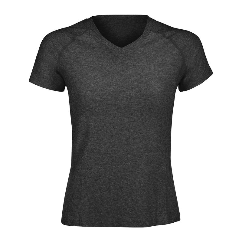 ANDESLAND OUTDOOR APPAREL - Polera Dry Fit Manga Corta Cuello V Cape Grafito Mujer