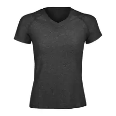 ANDESLAND OUTDOOR APPAREL - Polera Dry Fit Manga Corta Cuello V Cape Grafito Mujer
