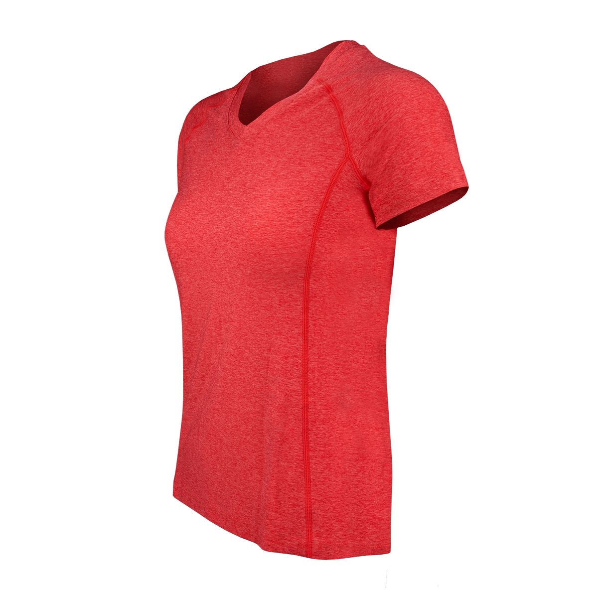 ANDESLAND OUTDOOR APPAREL - Polera Dry Fit Manga Corta Cuello V Cape Rojo Mujer.-