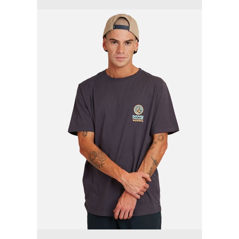 VOLCOM - Polera MC Psychbox Gris oscuro Hombre Volcom