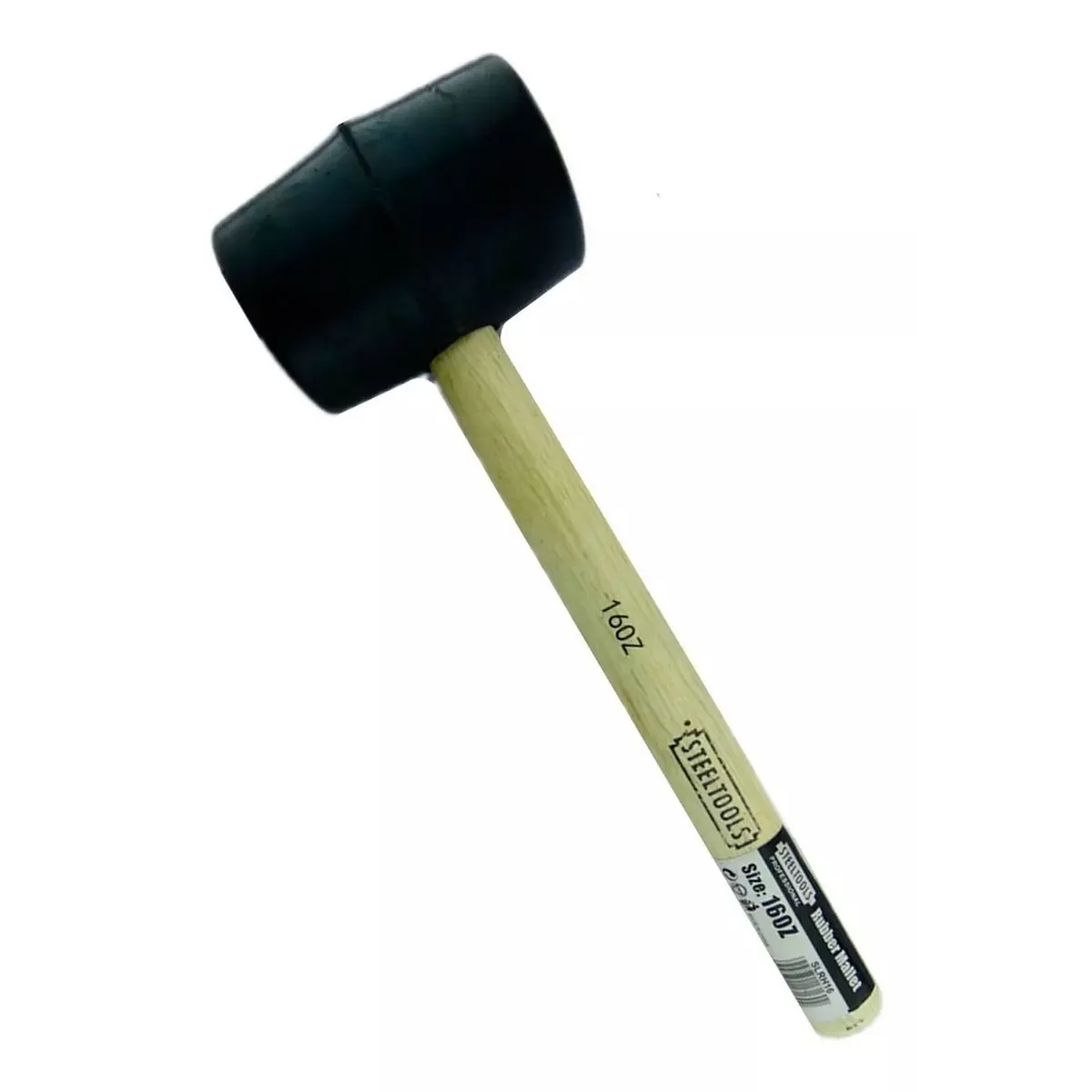 GENERICO - Combo Martillo Mazo Maceta De Goma 16oz Slrh16