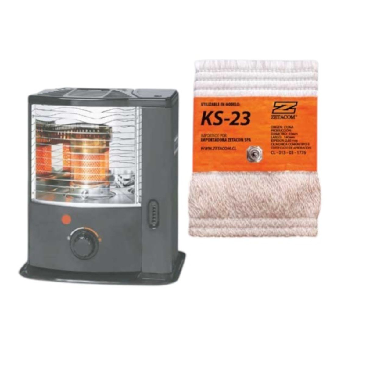 ZETACOM - Mecha Para Estufa Toyotomi Ks23 Certificada