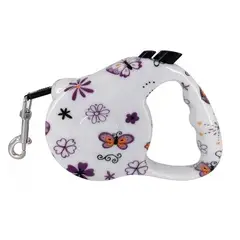 DEFENSOR FOREVER - Correa Retráctil Con Botón De Frenado 3mts diseño de Flor