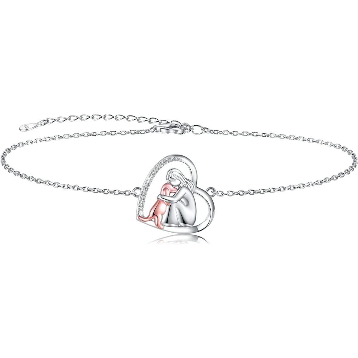 GENERICO - Pulsera mascota perro plata 925 mujer regalo