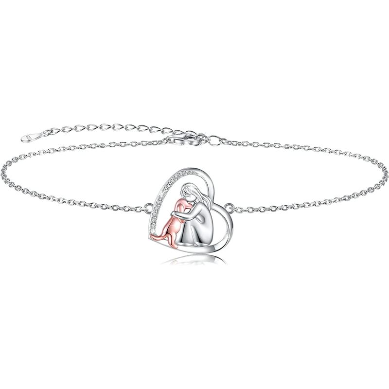 GENERICO - Pulsera mascota perro plata 925 mujer regalo