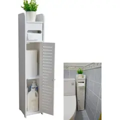 U BUY - Estante De Baño Organizador 3 Compartimientos Blanco