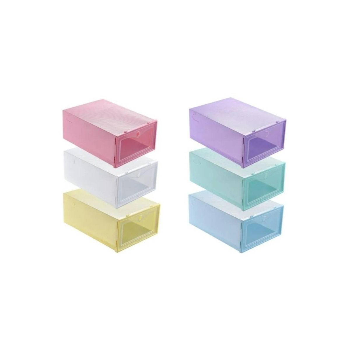 U BUY - Cajones Organizadores De Zapato Apilable Pack 6 Unidades  Púrpura