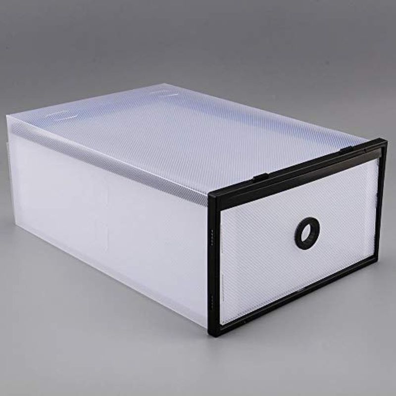 U BUY - Cajones Organizadores De Zapato Apilable Pack 6 Unidades  NEGRO 2