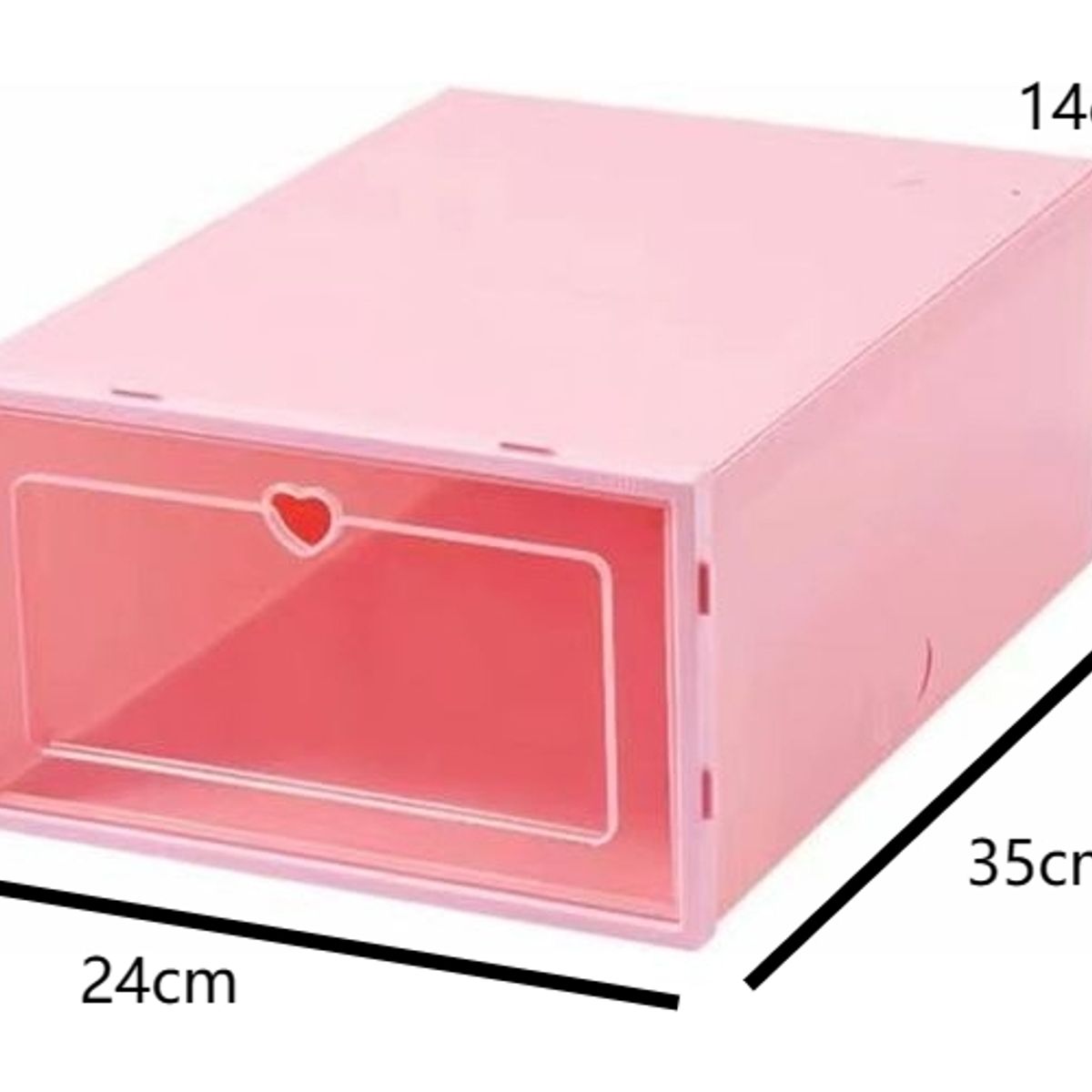 U BUY - Caja De Zapatos Love Grande 6 Piezas35*24*14cm Rosa
