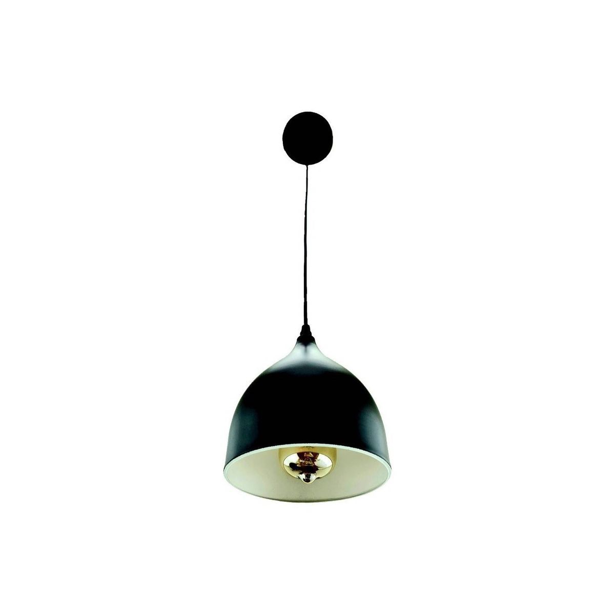 U BUY - Lampara Colgante  Design Modern Original + Amp Vintage Led Negro