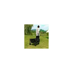 U BUY - Carrito Para Compras Plegable Ideal Para El Camping Negro