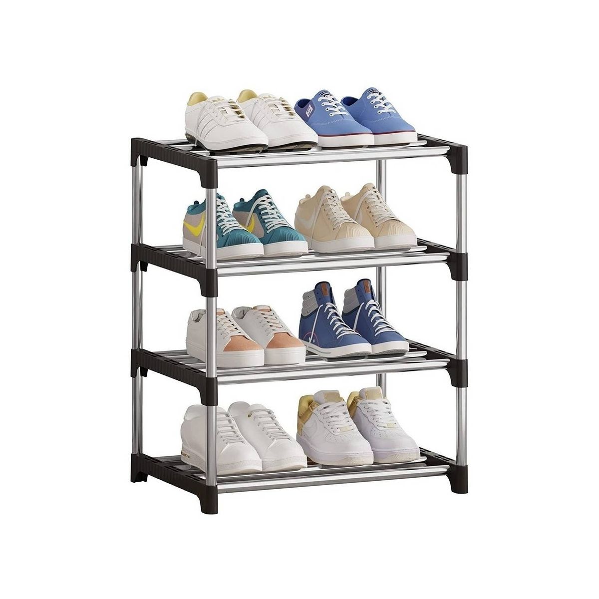 U BUY - Organizador De Zapatos Zapateros Armables Ordenador 8 Pares Celeste