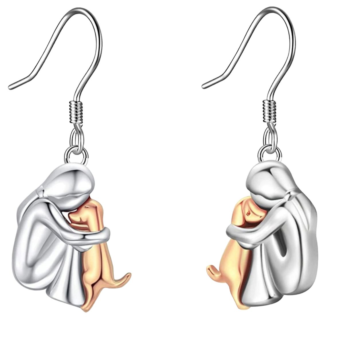 GENERICO - Aros mujer perro mascota plata 925 mujer