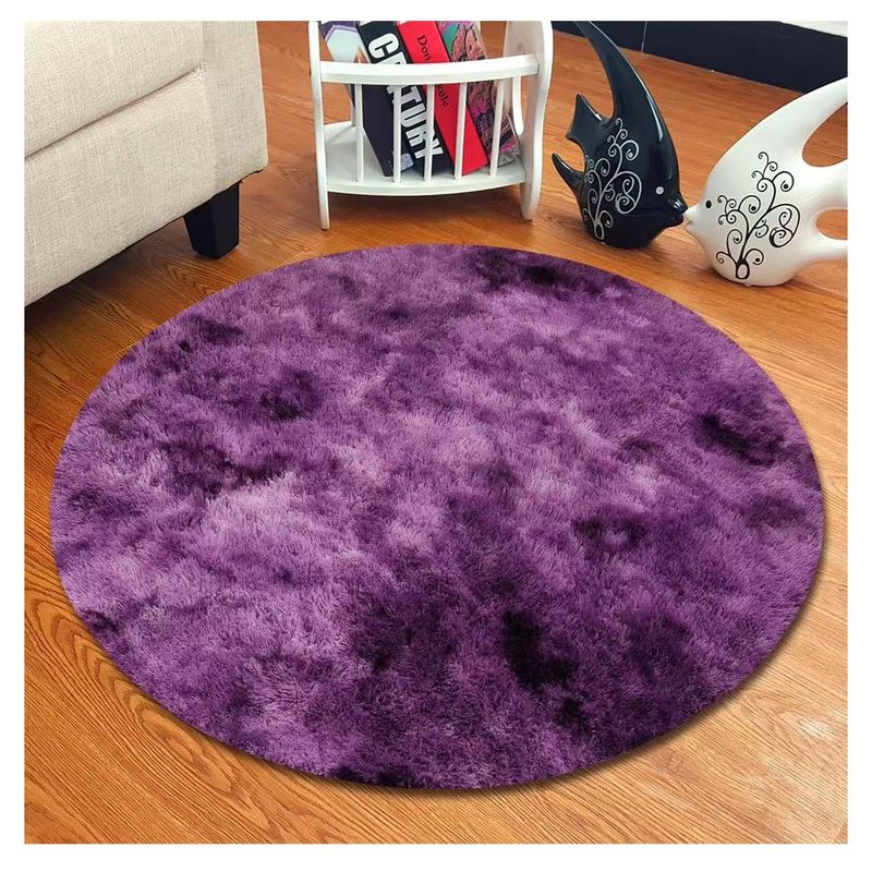 GENERICO - ALFOMBRAS REDONDAS 150 DIAMETRO MORADO JASPEADO