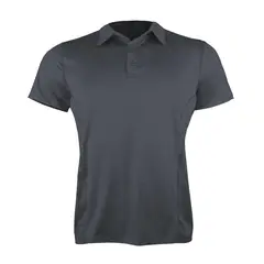 ANDESLAND OUTDOOR APPAREL - Polera Dry Fit Manga Corta Con Cuello Pale Essential Grafito Hombre