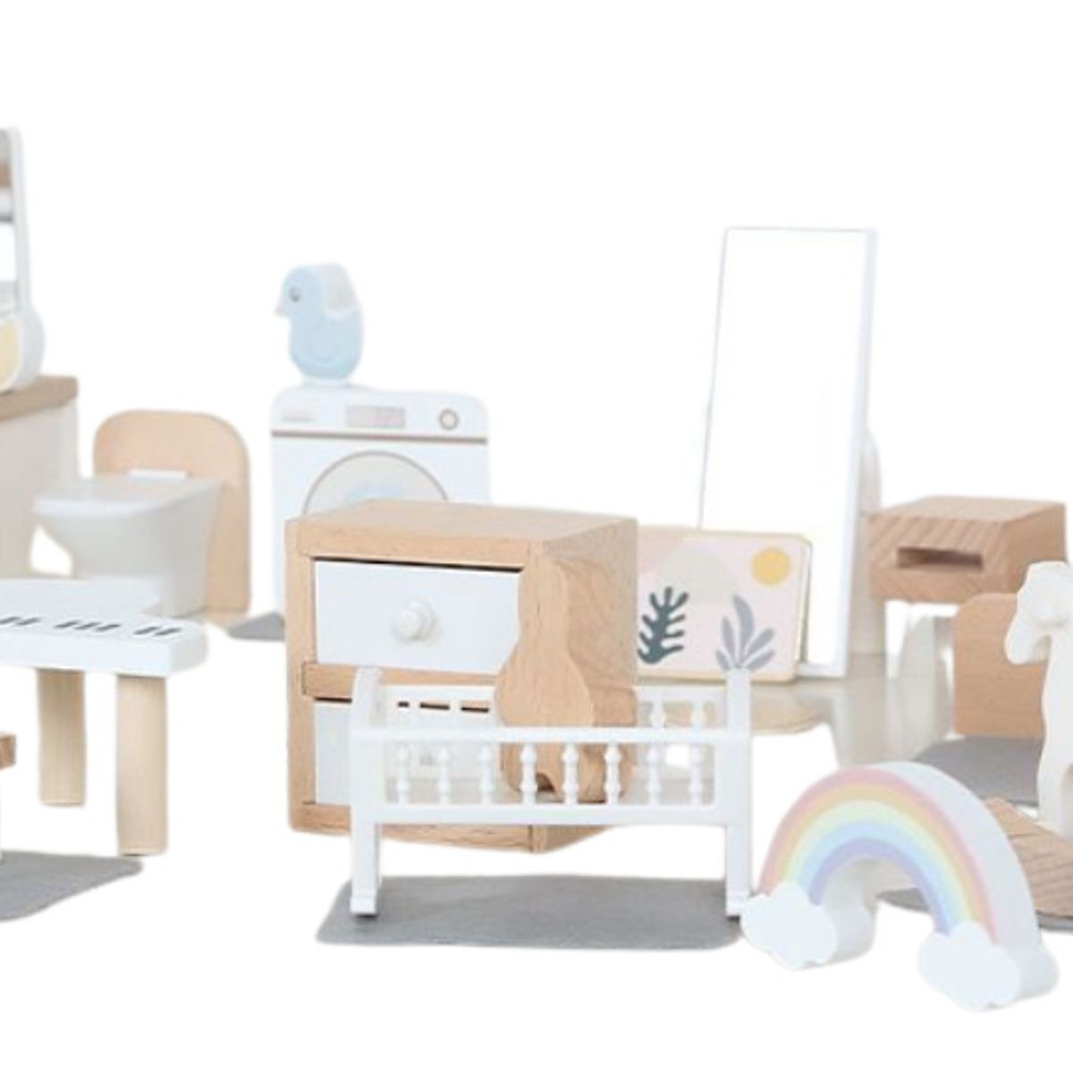 GENERICO - Muebles en miniatura para casa de muñecas children 12 unidad
