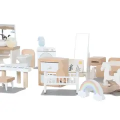 GENERICO - Muebles en miniatura para casa de muñecas children 12 unidad