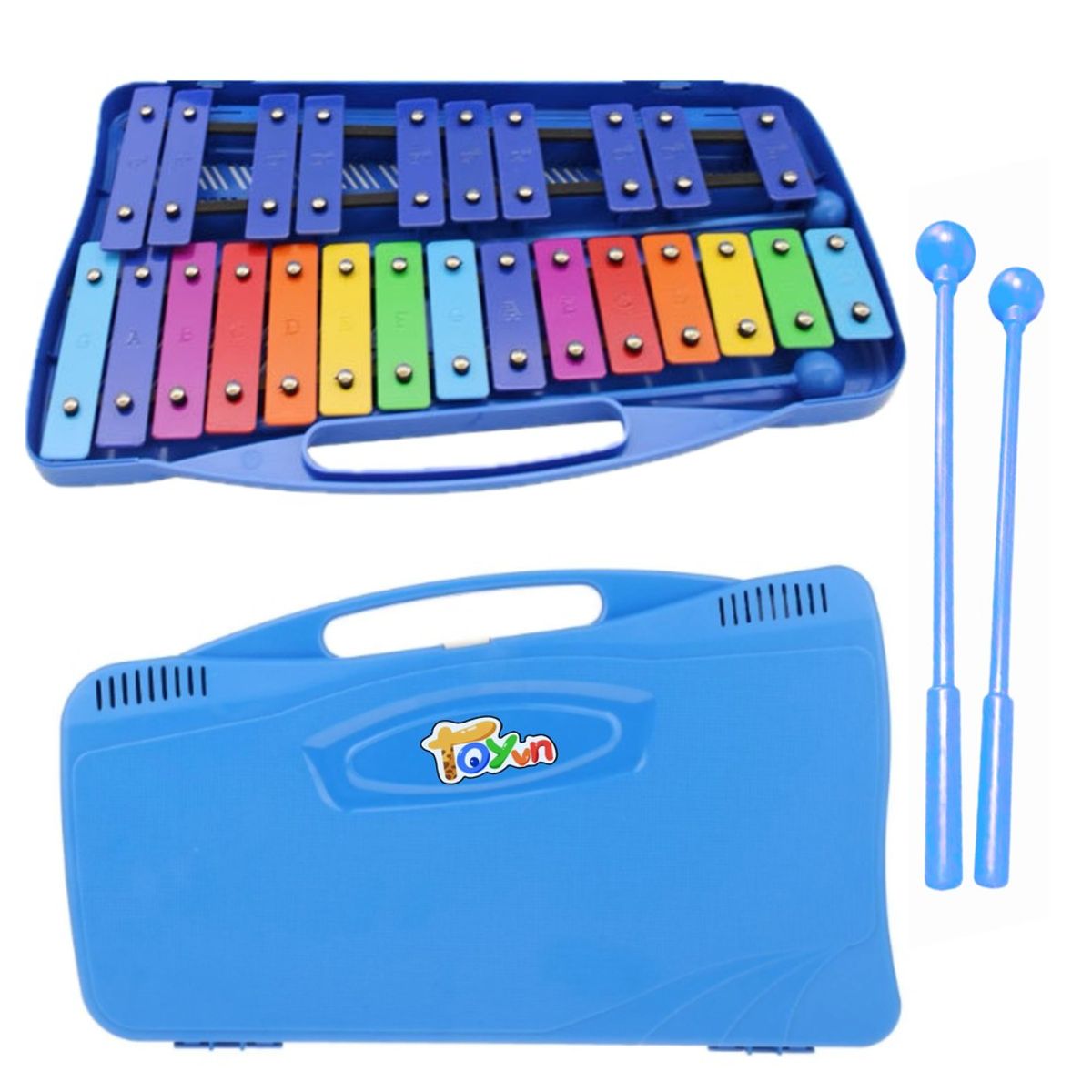 U BUY - Metalófono 25 Notas Cromático Didáctico Marca UbuyAzul