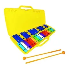 U BUY - Metalófono 25 Notas Cromático Didáctico Marca UbuyAmarillo