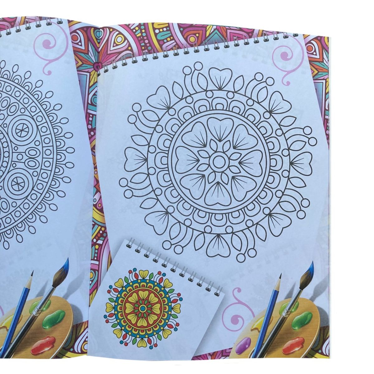 GENERICO - Pack 2 libros para colorear mandalas y mariposas