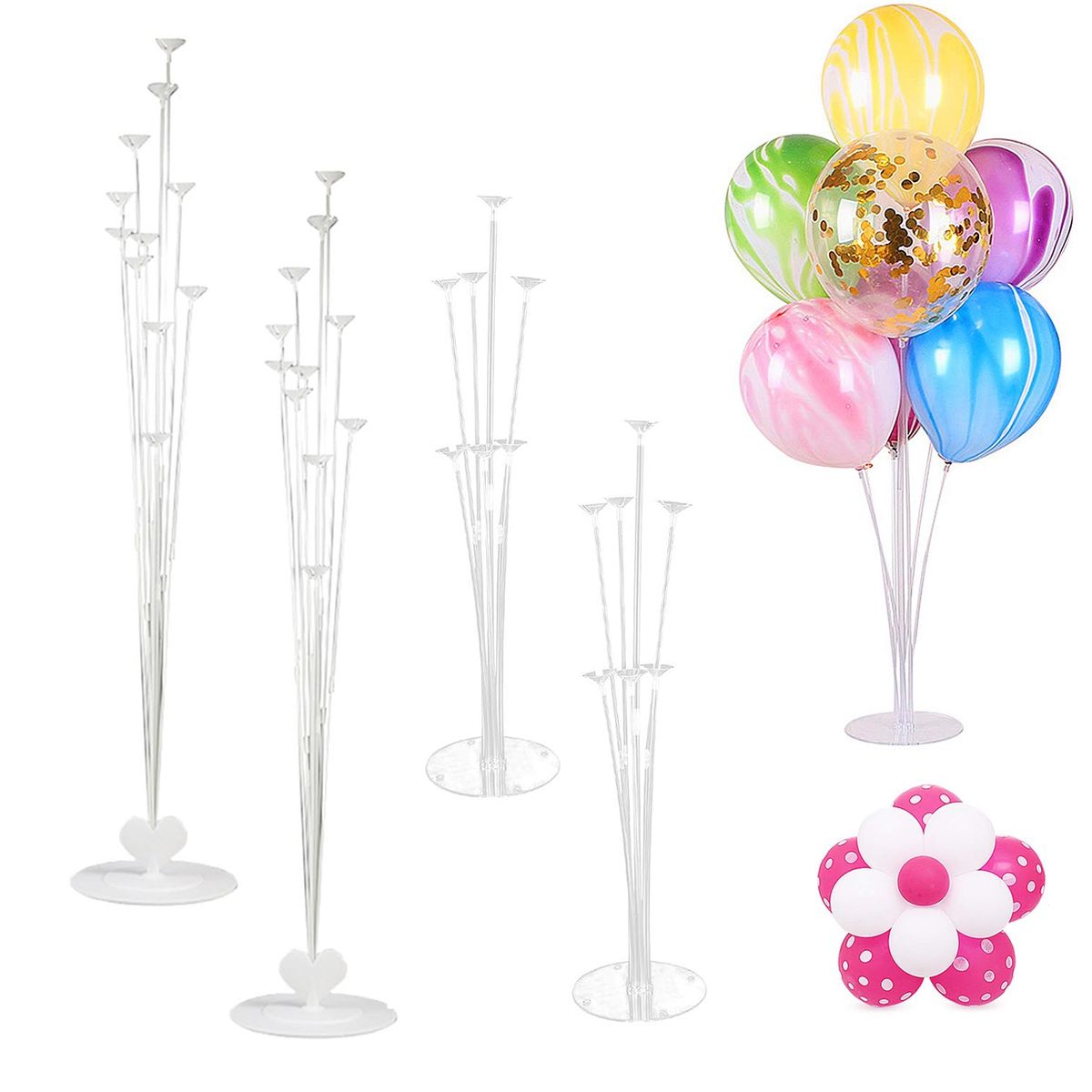 EVERSO - X4 Soporte De Globos De Mesa Para Decoraciones