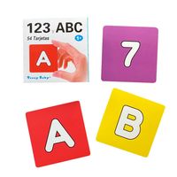 Láminas tarjetas de aprendizaje - Letras y números