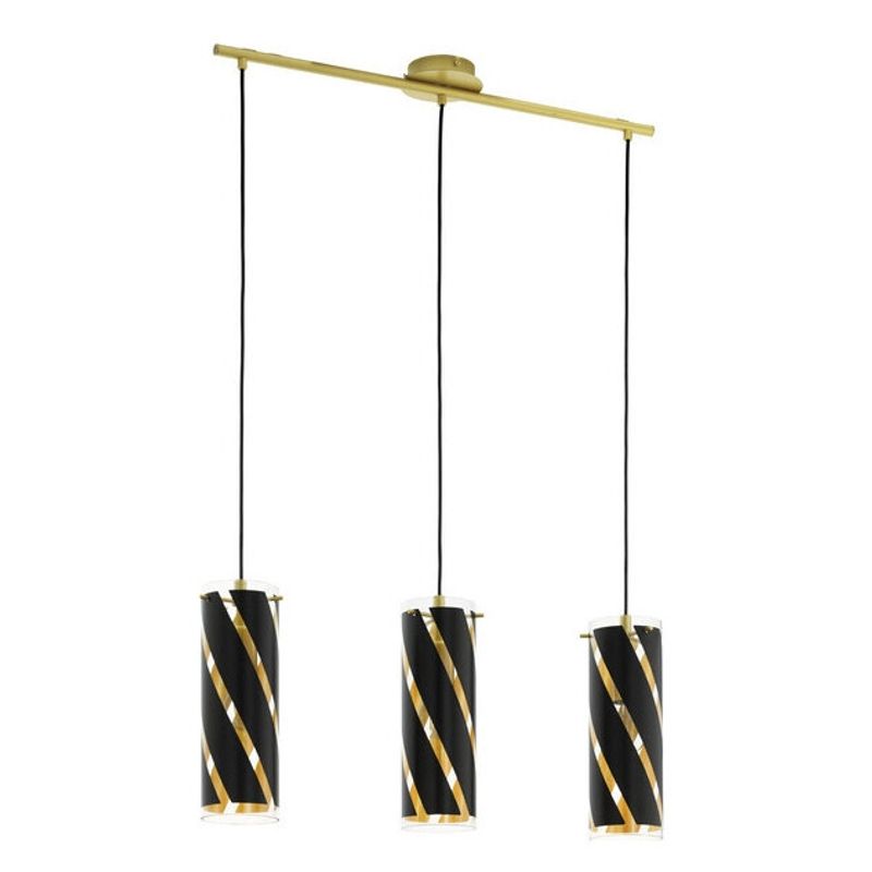 EGLO - Lampara Colgante Pinto Nero 1 E27 3X6W